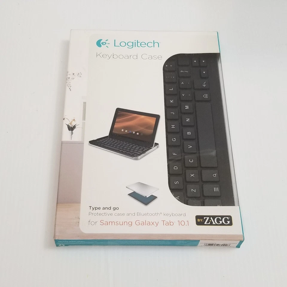 New! Logitech Bluetooth Keyboard Case for Samsung Galaxy Tab 10.1 by Zagg - Image 2 of 4