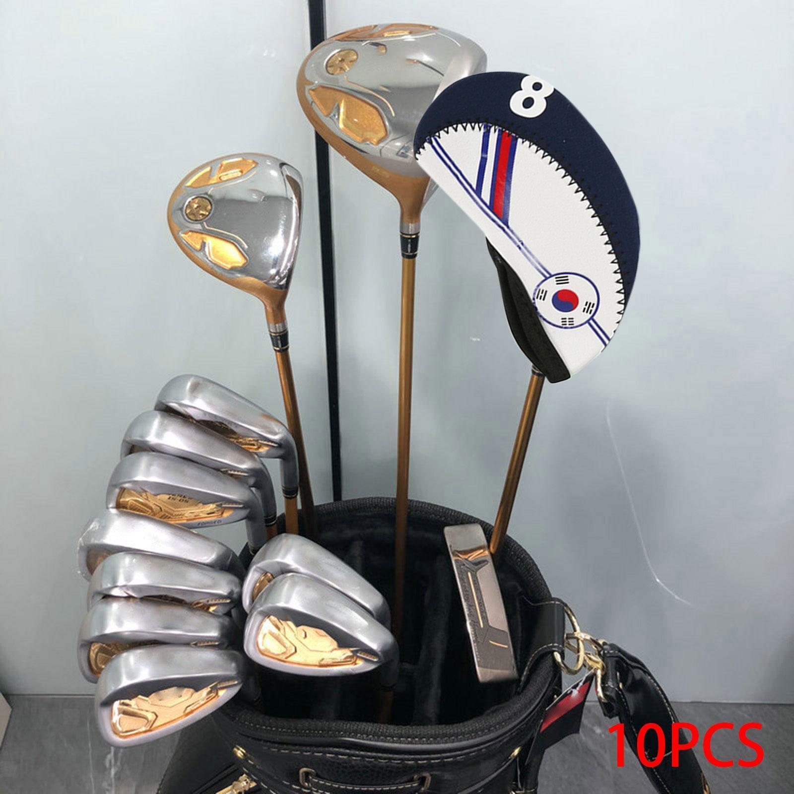 10x Golf Iron Head Covers Neoprene Protection Guard Golf Club Head Covers for eBay