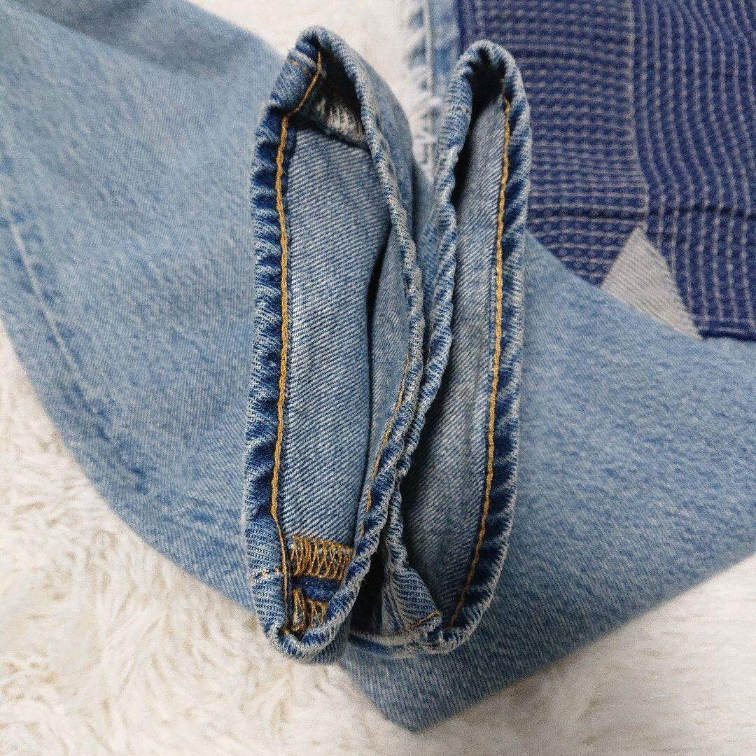 Vintage Levi's 501 Big E Patchwork Custom Denim J… - image 17