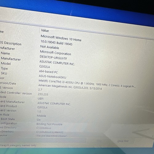 Asus Q302LA 13" Laptop i3-4030u 6gb Ram 500gb Hard Drive Windows 10 Home - Picture 6 of 13