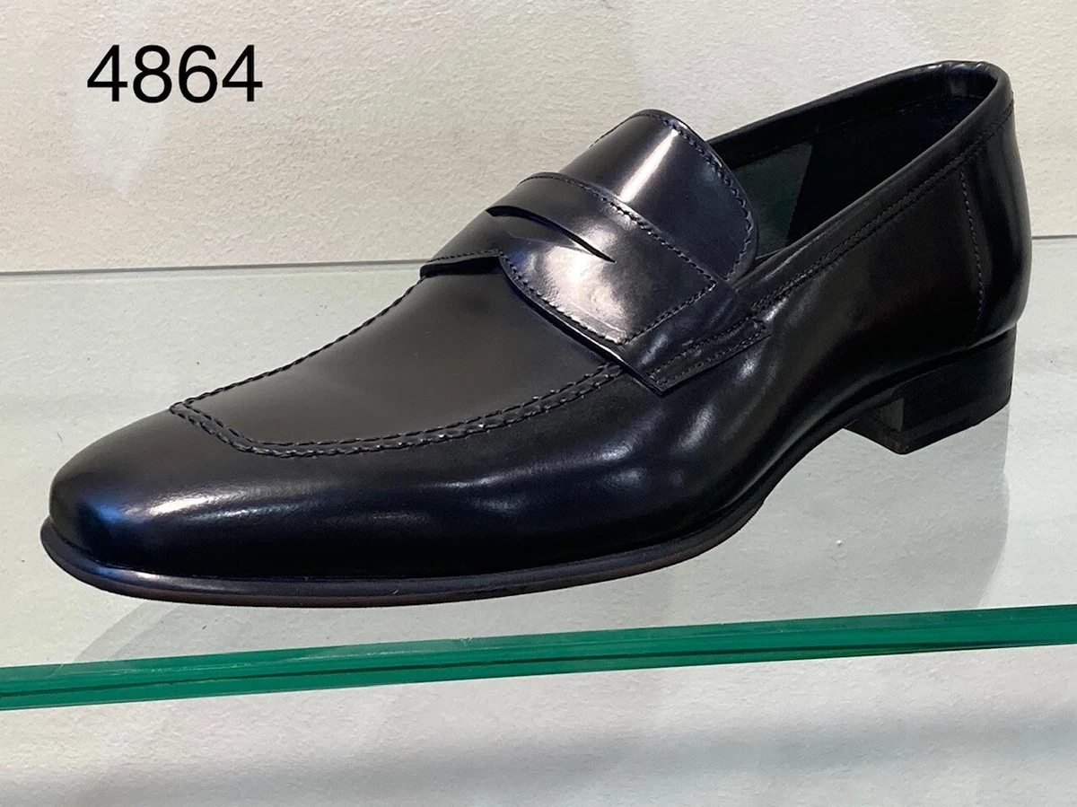 Stitched leather loafer sale