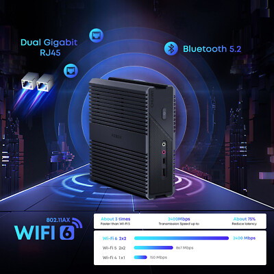 CHUWI RZBOX Mini PC AMD Ryzen 7 5800H 16GB 512GB Windows 11