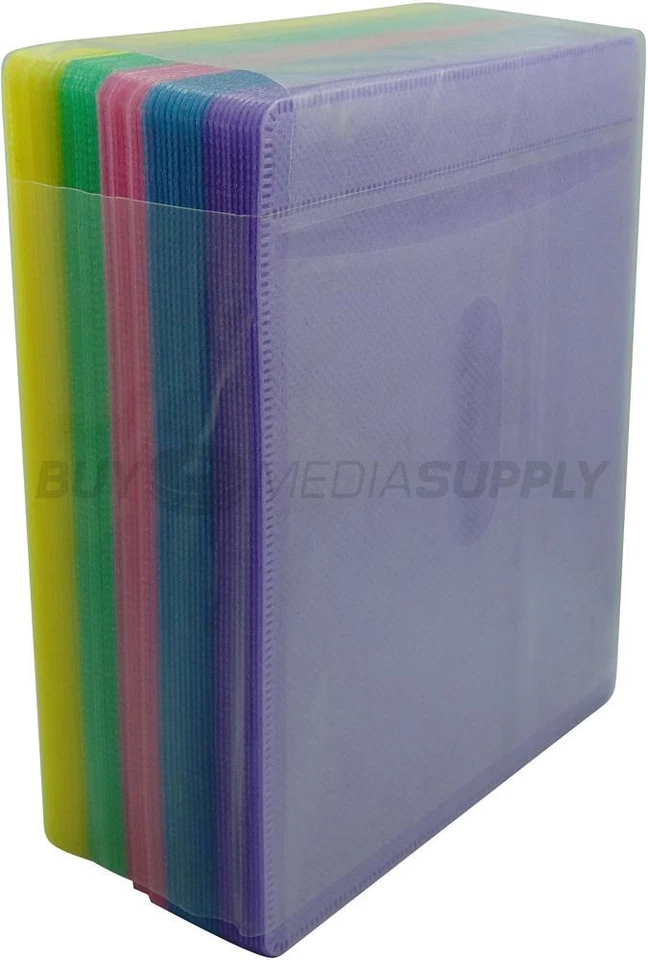 Lote de CD/DVD de doble cara funda de plástico multicolor no tejida Foto 2 de 3