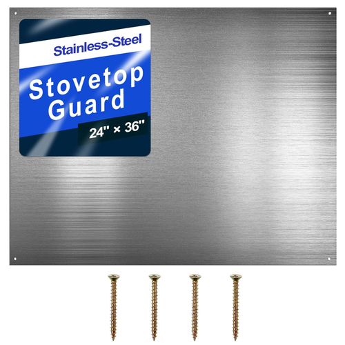 24 by 36 Inch Reversible Stainless Steel Backsplash Metal Backsplash Kitchen - Picture 9 of 12