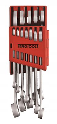 5020385043893 ZESTAW KLUCZY PŁASKO-OCZKOWYCH 8-19MM 8512A TENG TOOLS