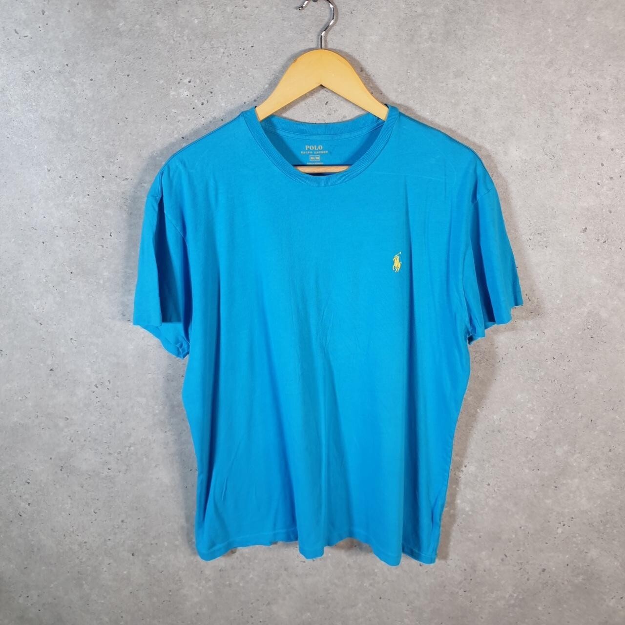Polo Ralph Lauren vintage uomo blu medio ricamato pony vestibilità classica