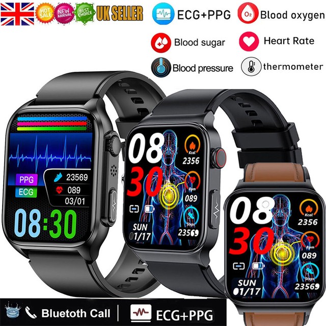 Blood Sugar ECG PPG Blood Glucose Smart Watch Blood Pressure Temperature Watch Blood Sugar ECG PPG Blood Glucose Smart Watch Blood Pressure Temperature Watch