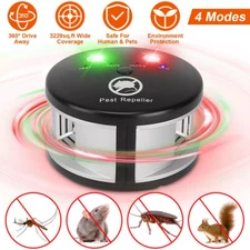 Pest Repeller Mouse Blocker Rat Deterrent 4-in-1 Ultrasonic Rodent Repellent