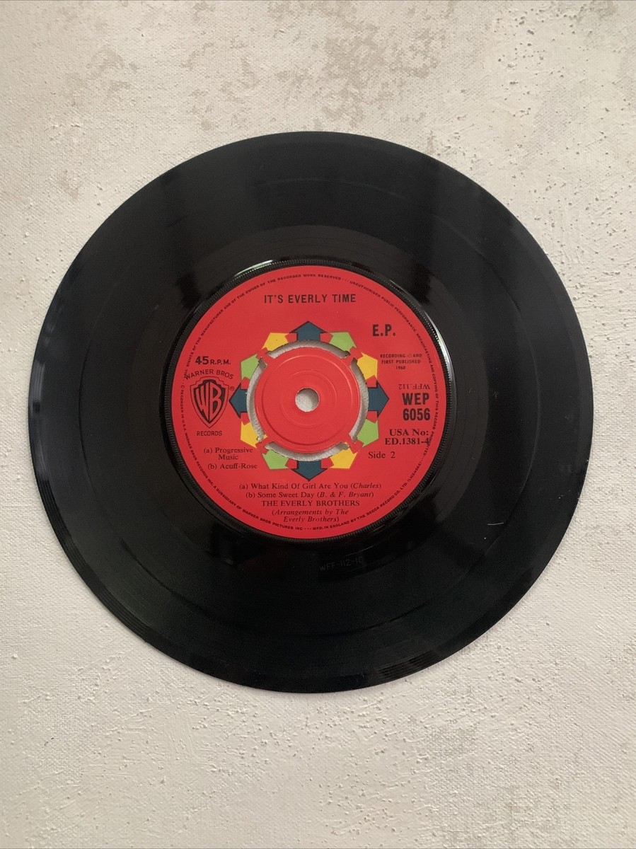 the Everly Brothers It's Everly Time 45 Mono EP Extremely Rare