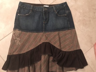 Skirt Short En Jean Promod PROMOD Denim Jean Skirt Women's Size