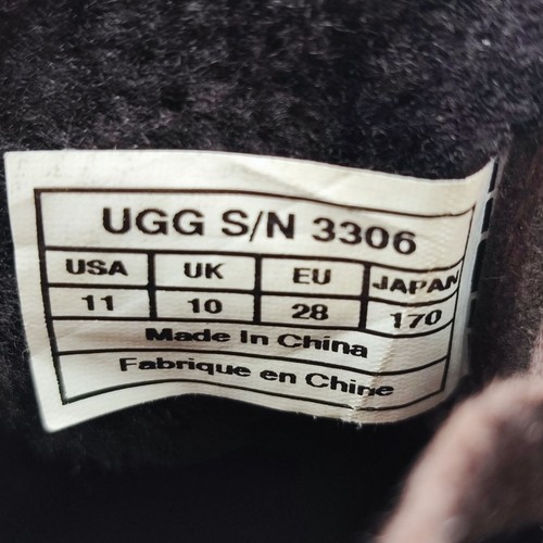 Ugg Australia Kids Kameron Brown Leather Sneakers Size 11 - Picture 8 of 9