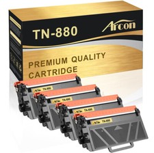 4 Pack TN880 Black Toner Compatible With Brother HL-L6200DW MFC-L6700DW L6250DW