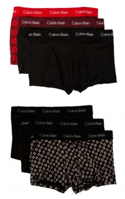 3er Pack CK CALVIN KLEIN Herren Boxershorts Stretch Sicht Tripack Underwear Kunst