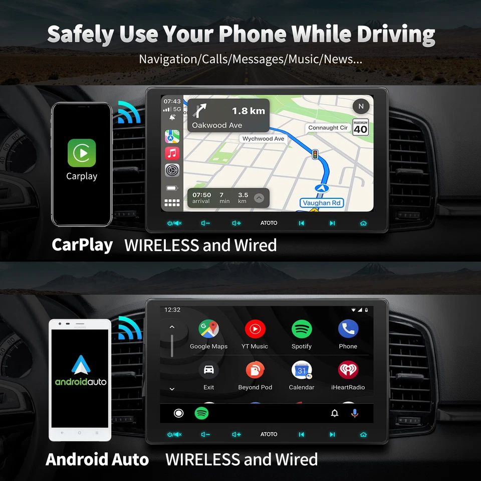 ATOTO S8 Premium Gen2 10" 2 DIN Android Car Stereo CarPlay Android Auto ChatGPT - Image 3 of 4