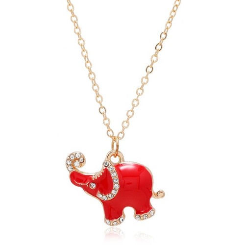 Red Elephant Necklace | eBay