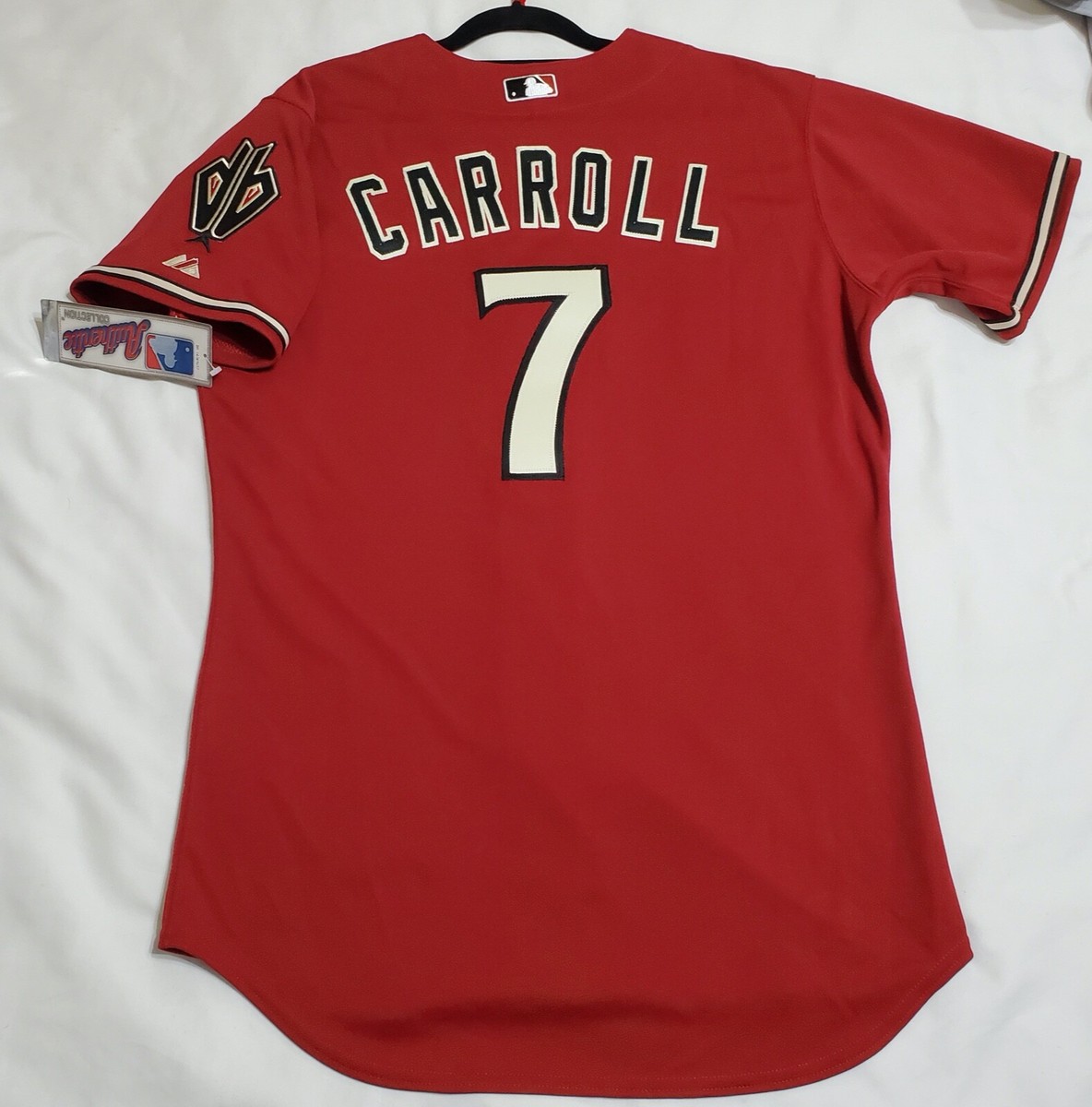 Authentic Majestic CORBIN CARROLL 52 2XL ARIZONA DIAMONDBACKS 2007
