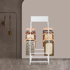 Carpet Display Rack Floor Standing Carpet Display Stand Commercial Organizer us