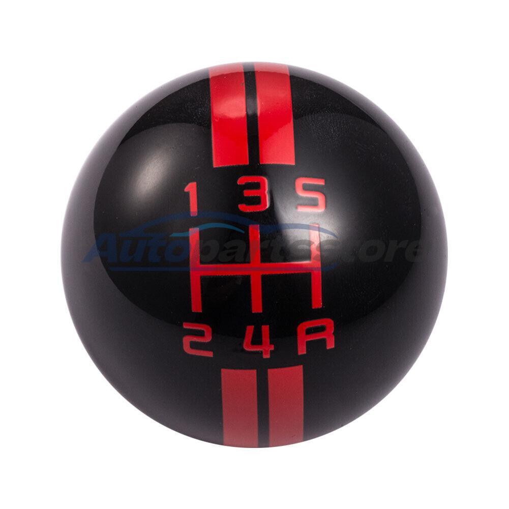 Black Car Speed Manual Auto Gear Shift Knob Shifter Lever 5 Speed Universal Fit