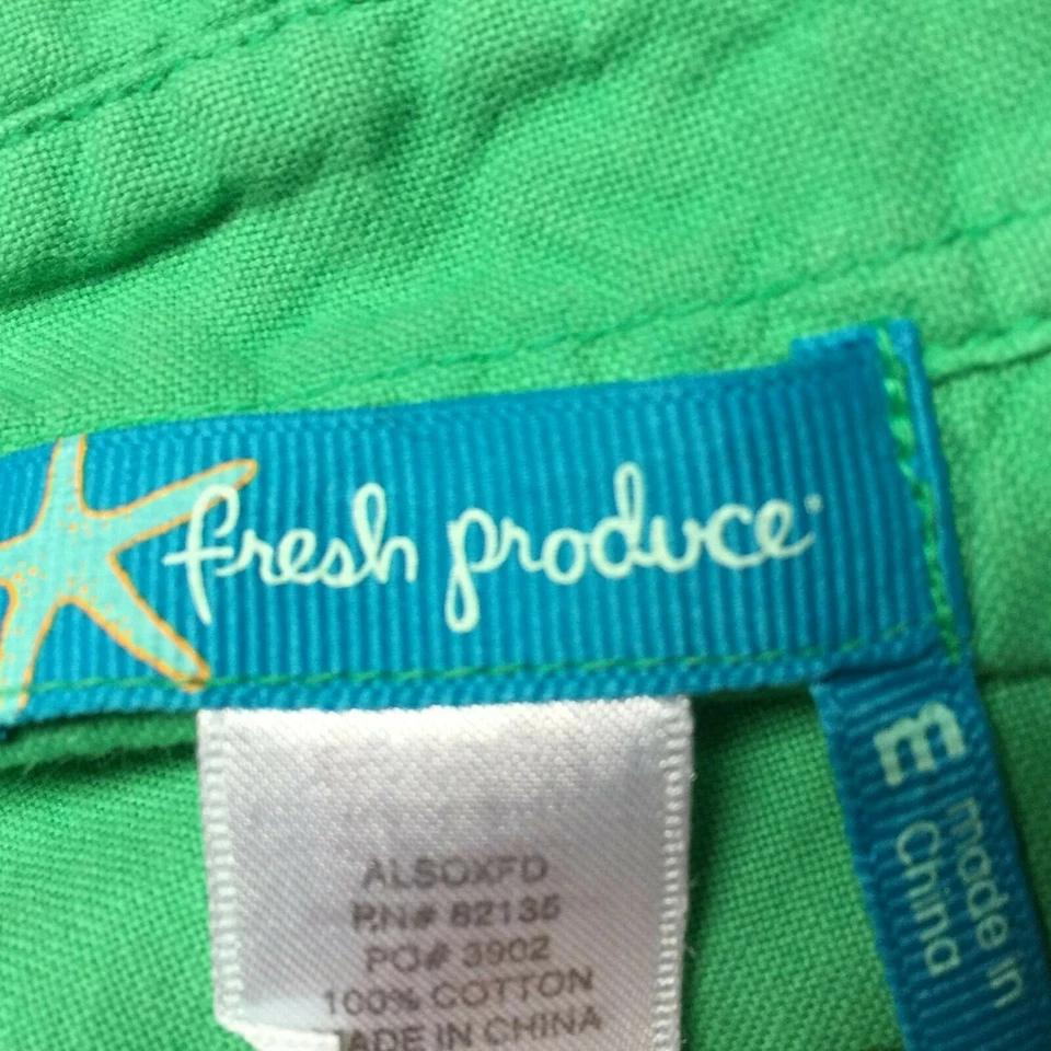 Fresh Produce Mens Medium Button-Down Long Sleeve Casual Shirt Pocket Green - Image 3 of 4