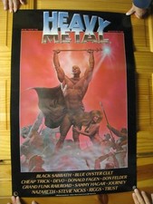 Heavy Metal Poster Motion Picture Black Sabbath Journey Cheap Trick