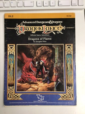 DRAGON LANCE DRAGONS OF FLAME DL2 ADVANCED DUNGEONS & DRAGONS