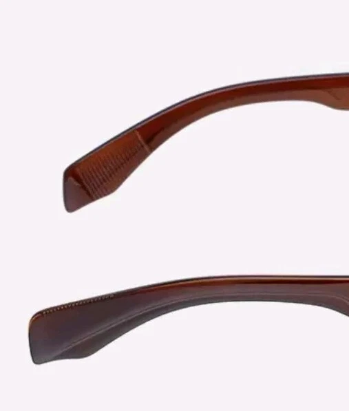 Men's 2024 Trendy Vintage Retro Thick Rectangle Eyeglasses Frame Sunglasses - Image 3 of 4