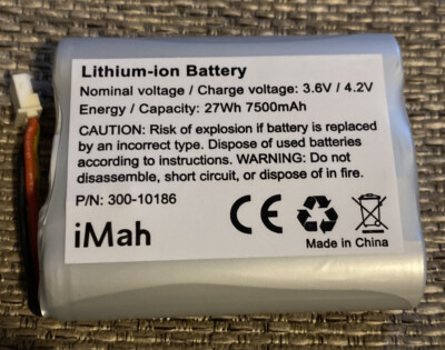 Replacement 300-10186 Lithium-ion Battery 3.6V/4.2V for ADT Command Smart Sec...