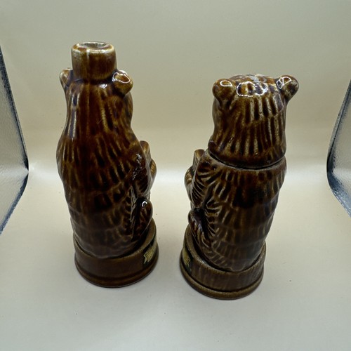 Lot Of 2 Ceramic Bear with Accordion; Miniature Bottle Vinho do Urso Rose Wine - Picture 9 of 11
