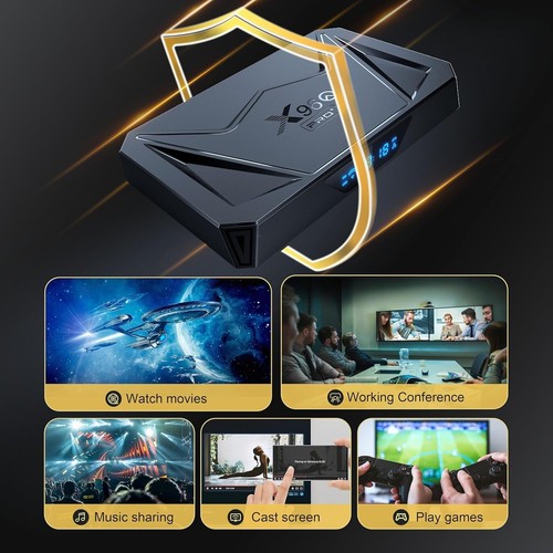 Compact X96Q PRO+ Android TV Box - 8K Resolution, Bluetooth 5.0, Dual USB Ports - Picture 8 of 11