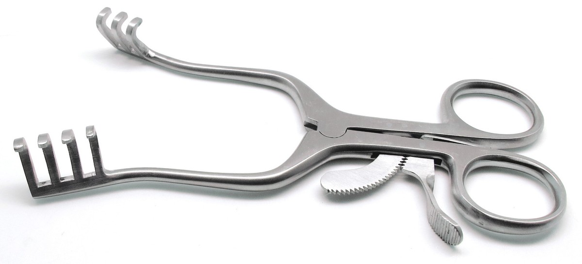 Set of 2 Weitlaner Retractors, 5.5, Blunt 3 x 4 Prongs, Premium