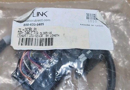 *FACTORY SEALED* Automation Direct ZL-3CBL2L ZipLink 16Pt Cable .5M + Warranty! - Picture 2 of 5