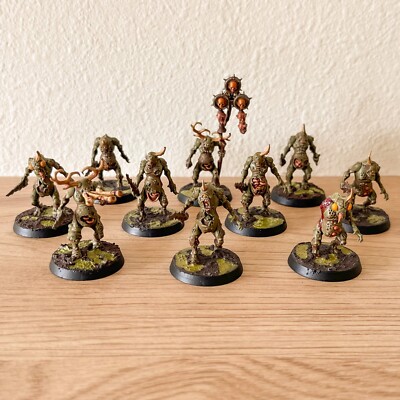 Warhammer Age Of Sigmar - Painted Maggotkin Of Nurgle Army