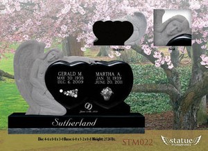 cost of black granite headstones