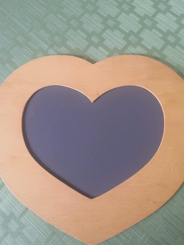 Heart shaped chalkboard for crafting/decorating - 10 "across and 9"  tall