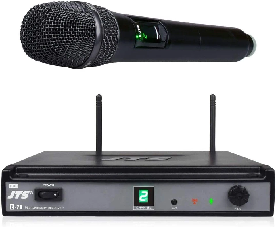 JTS E7-E7THD Radiomicrofono Professionale Palmare Gelato UHF Vocalist Canto Live