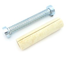 Motorcycle Exhaust Steel Baffle With Packing Muffler With 2 Opening 2 Inch Motorcycle Exhaust Steel Baffle With Packing Muffler With 2 Opening 2 Inch