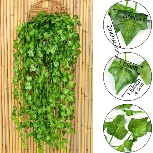 Plastic Material Artificial Ivy Leaf DIY Fake Flowers Outdoor Garden Decor