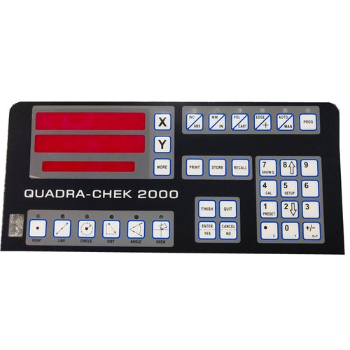 1PC Quadra Chek Check 2000 XY Digital Readout membrane keypad , overlay - Afbeelding 4 van 5
