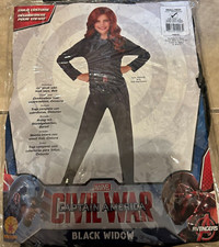 Captain America Civil War Black Widow Rubies Costume Girls Small 4-6 NEW