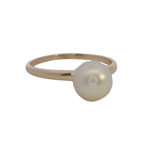 Mikimoto 14K Yellow Gold Pearl Ring - Picture 6 of 7