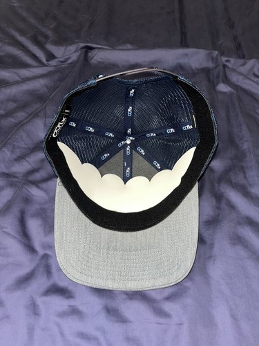 Mens Trucker Hat Mesh Back Gray Hipster Gorilla USA American Flag OSFM New - Picture 3 of 4