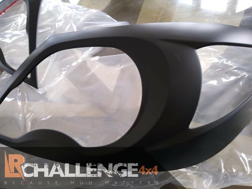 Front Headlight protectors to fit Hilux 2006-2011 Guards Covers Black mk6 - Picture 2 of 5