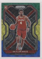 2020-21 Panini Prizm Choice Blue Yellow & Green Prizm Skylar Mays #255 7i2