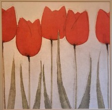 Scott Olson Tulips Series 8 Print 16" By 16" With Mount