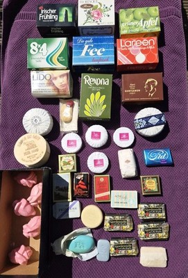 40 Seifen Set 60er/70er Vintage Fee 8x4 Rexona Milk Soap Roger Gallet Fa