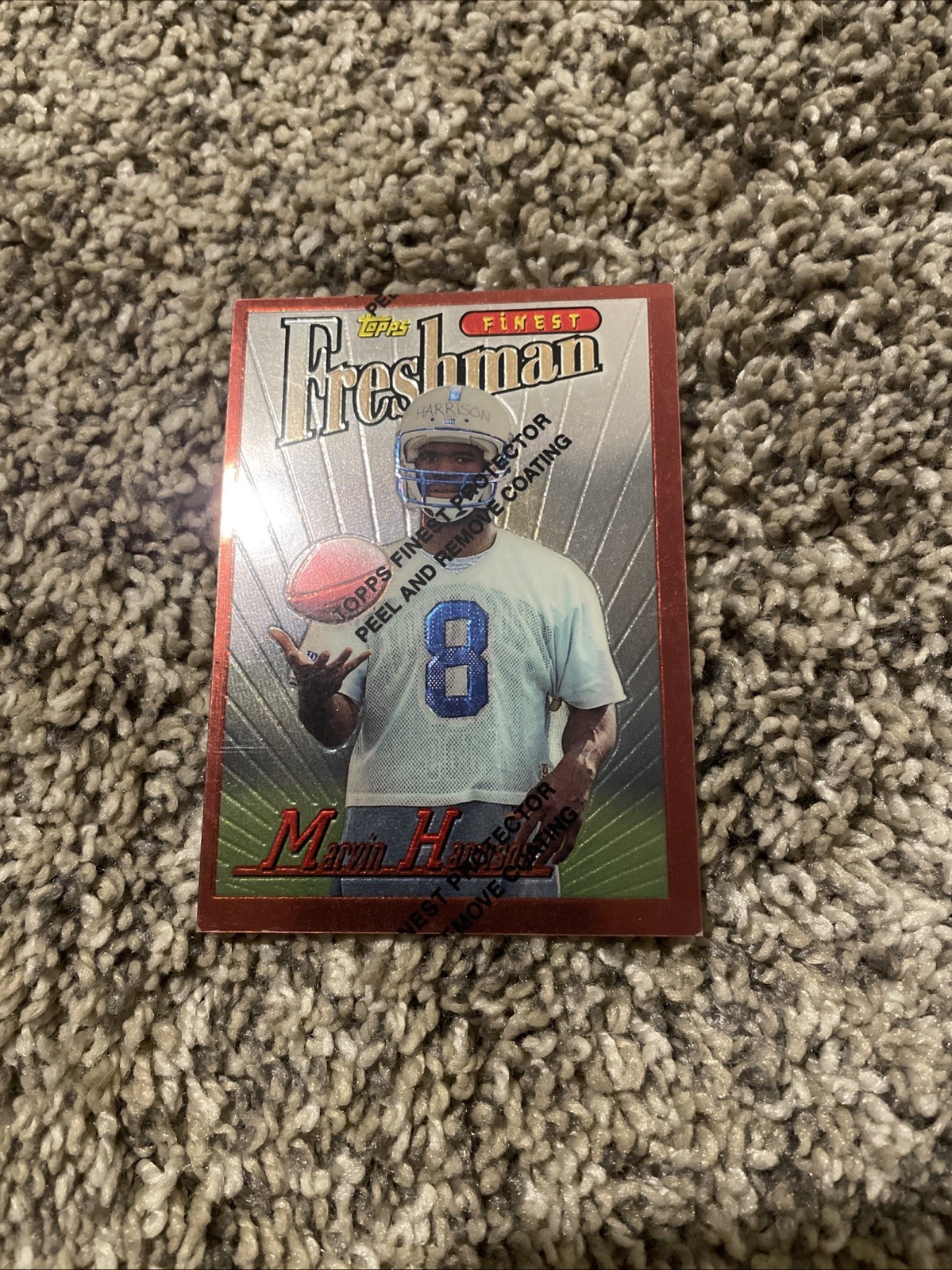 1996 Topps Finest Marvin Harrison Freshman Rookie RC W/ Coating #243