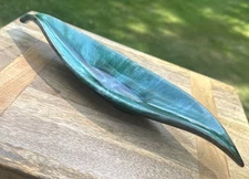 Vintage Blue Mountain Pottery (BMP) Dish Feather Shaped Trinket Bowl Candy Dish