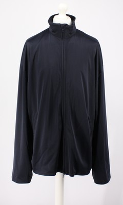 BALENCIAGA OVERSIZED SATIN JERSEY TRAININGSJACKE HERREN BLAU EU 46 / S UVP 1550£ AD