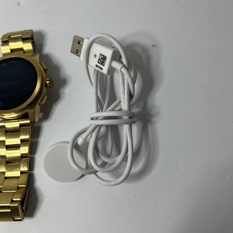 Reloj Inteligente Michael Kors Access Unisex Usado Con Cargador Dorado Set Para Español Foto 3 de 4
