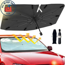 2026 Foldable Car Windshield Sun Shade Umbrella with UV Protection